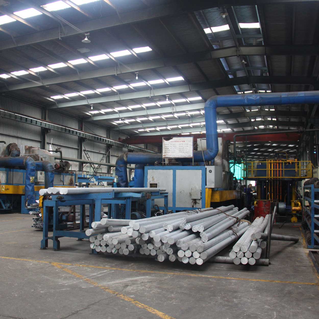 Aluminum extrusion production process