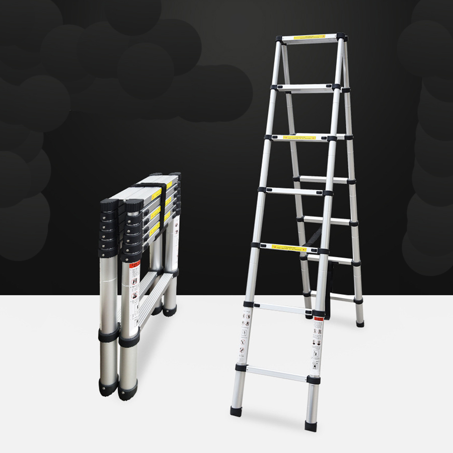double sided telescopic ladder