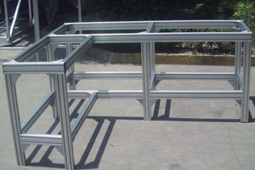 Industrial aluminum frame uses